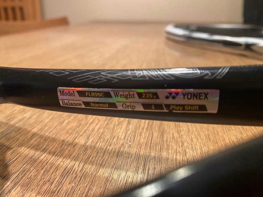 久しぶり　YONEX F-LASER 9S カスタムフィットシルバー1本