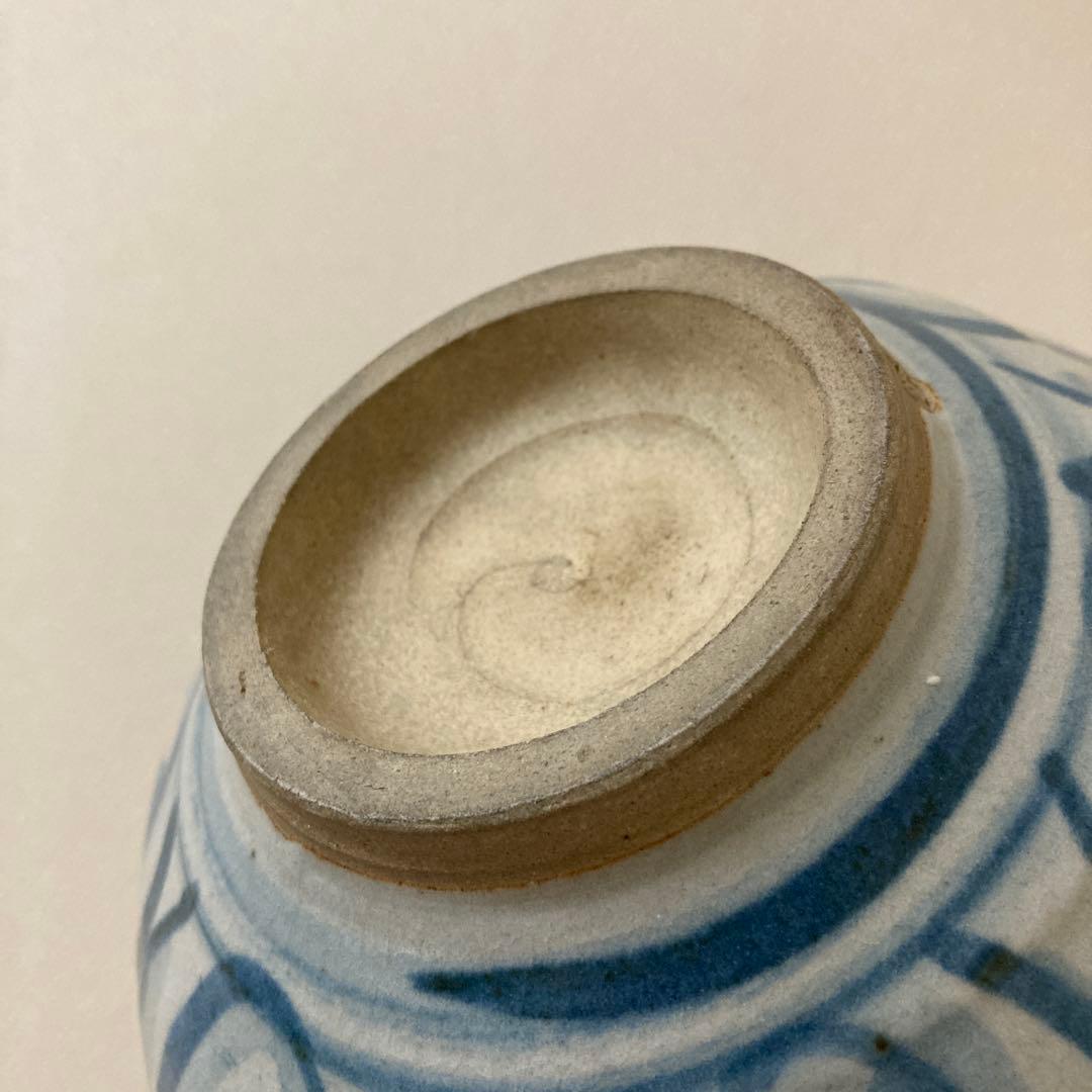 呉須繪　鉢　新井謹也（号 孚鮮そせん）　未使用　京焼　時代物