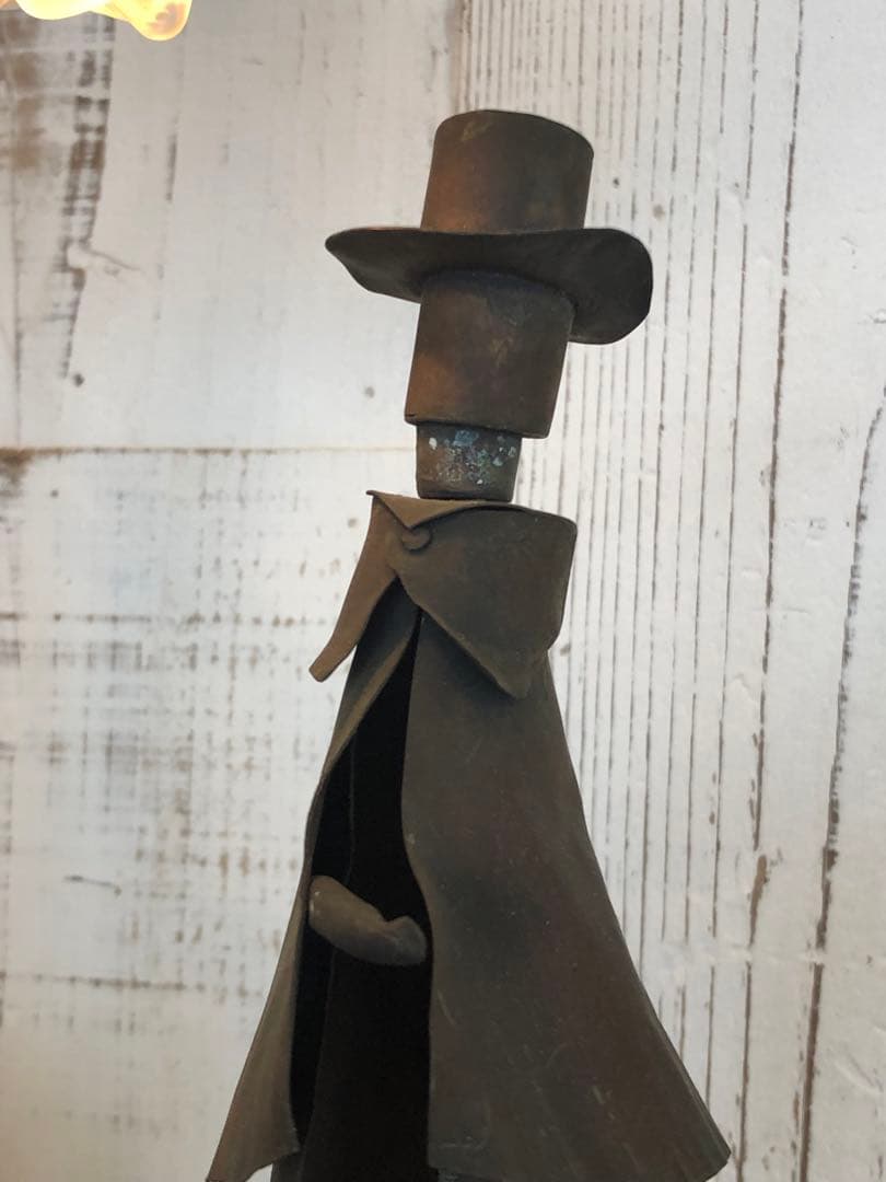 ◆395◆松林三吉　ブリキ　紳士像　人形