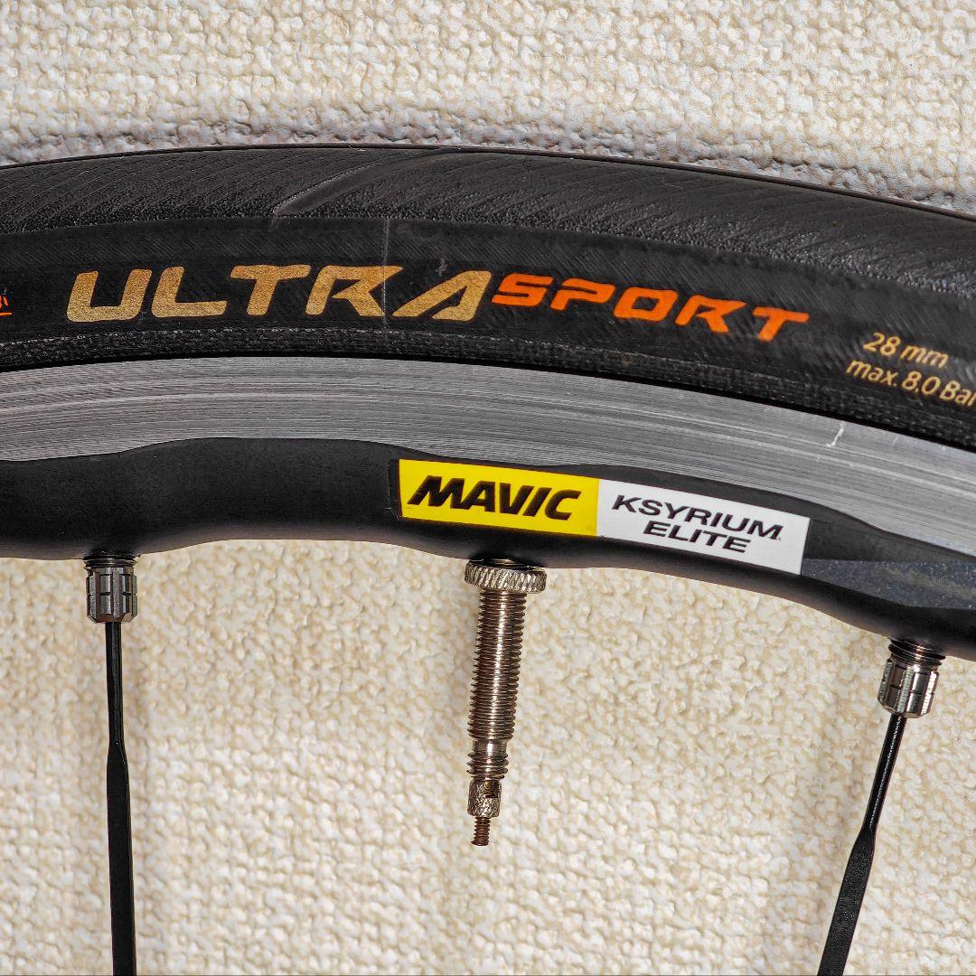 【美品】MAVIC Ksyrium Elite スプロケット、28mmタイヤ付き