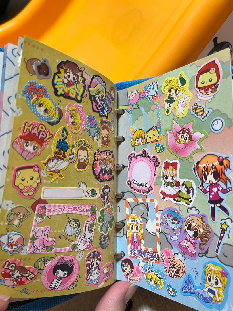 【当時物シール付き！】デニム　シール帳　当時物