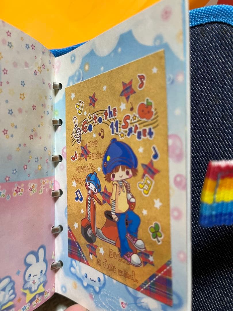 【当時物シール付き！】デニム　シール帳　当時物