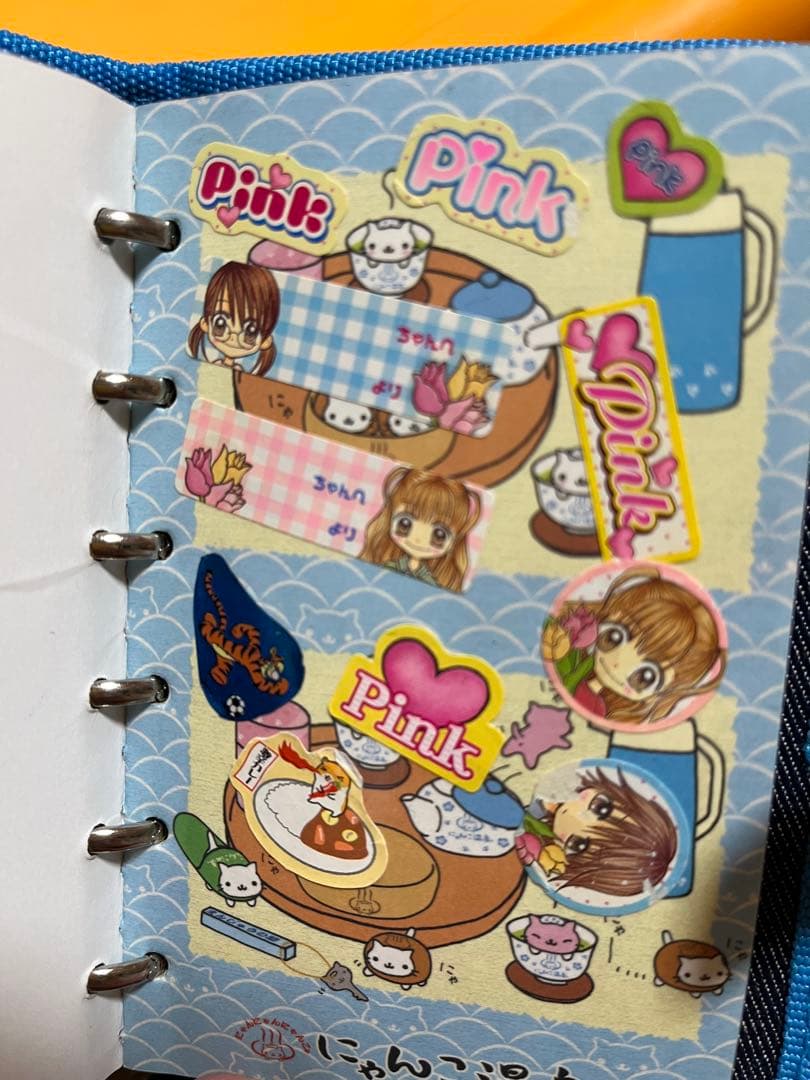 【当時物シール付き！】デニム　シール帳　当時物