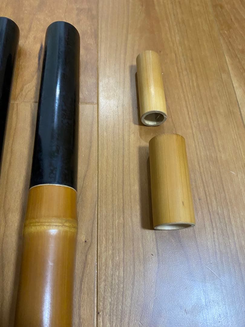 未使用　約750㎝　竹富　和竿　竹竿　7本継ぎ　　替え穂付　渓流　昭和　江戸