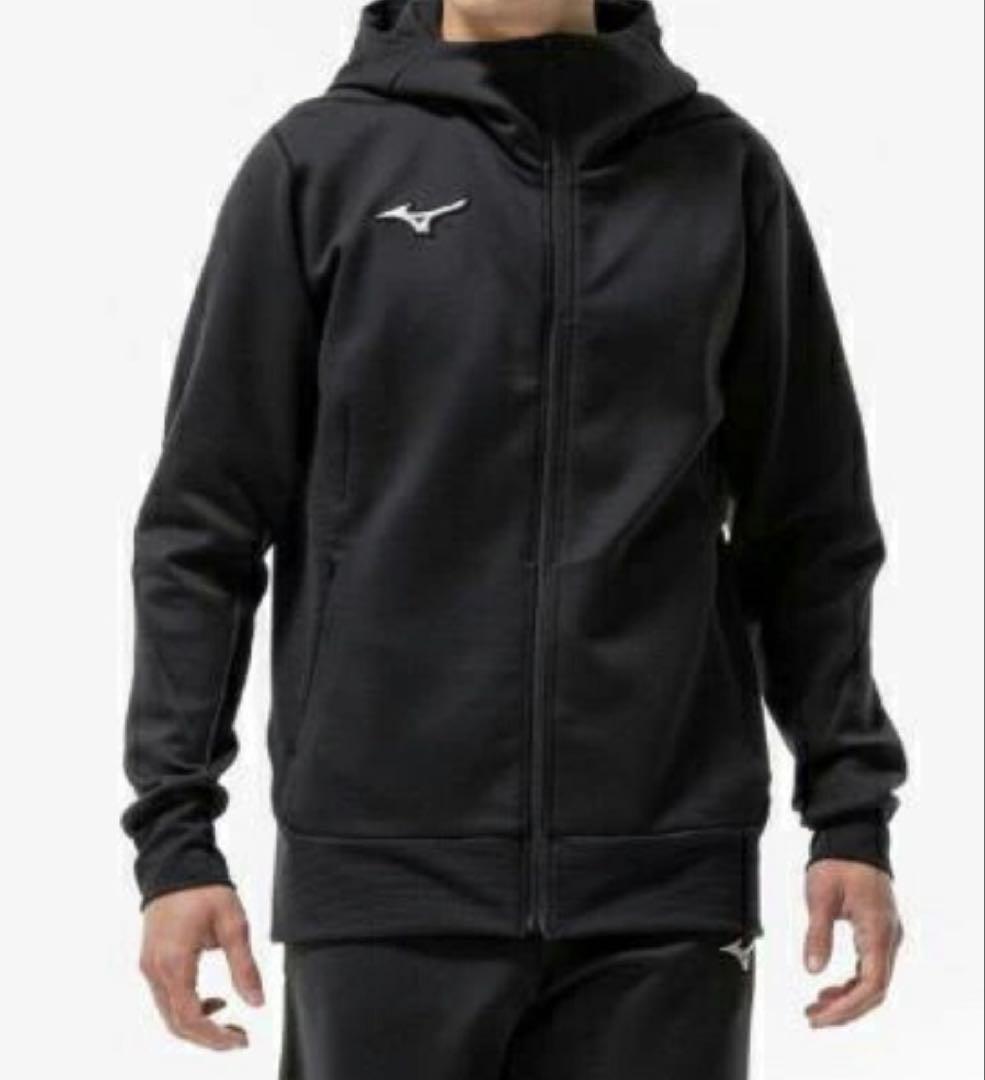 【新品未使用】ミズノ　ピーチタッチスウェットフーディ　Mサイズ　ブラック