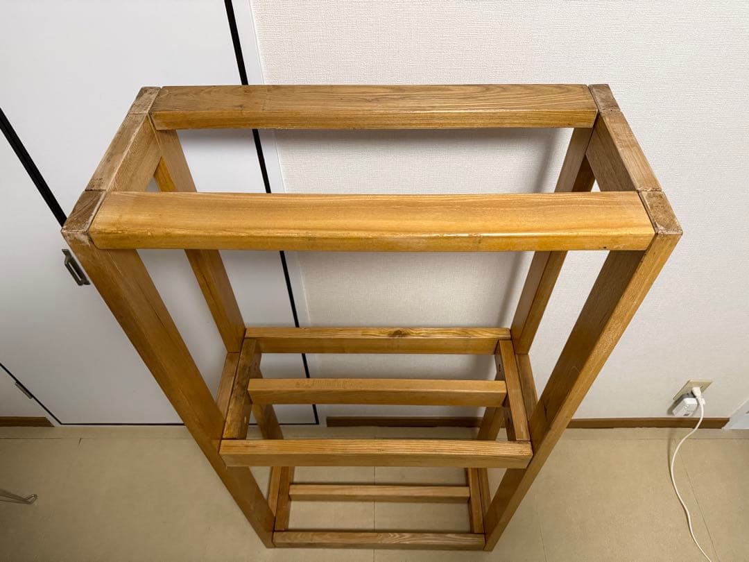 60cm用水槽台・マーフィード・木製水槽台・キャビネット・水槽棚・3段　①