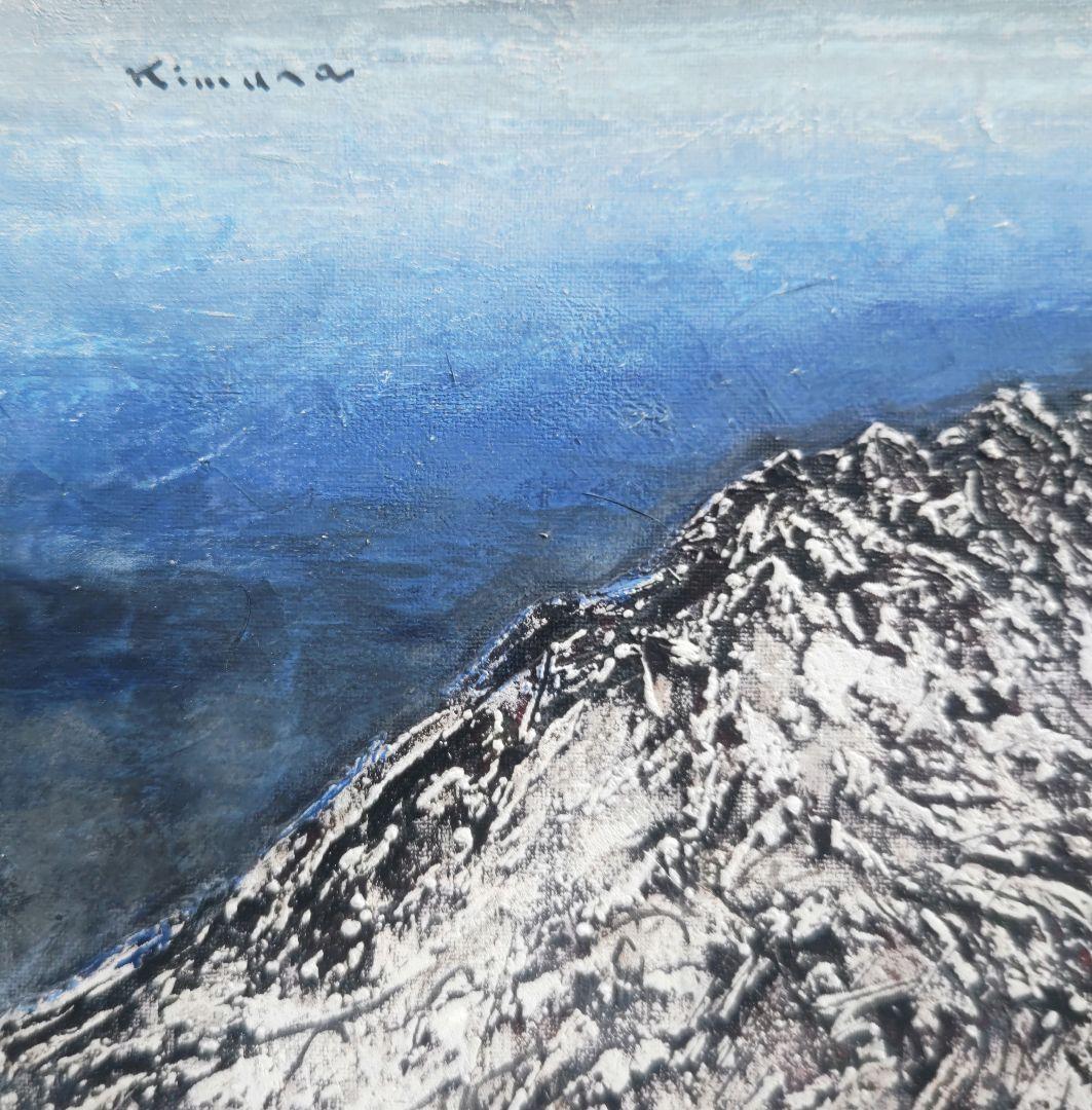 兵庫のデュビュフェ、木村二朗「無題」８号油彩、印籠的マチエル