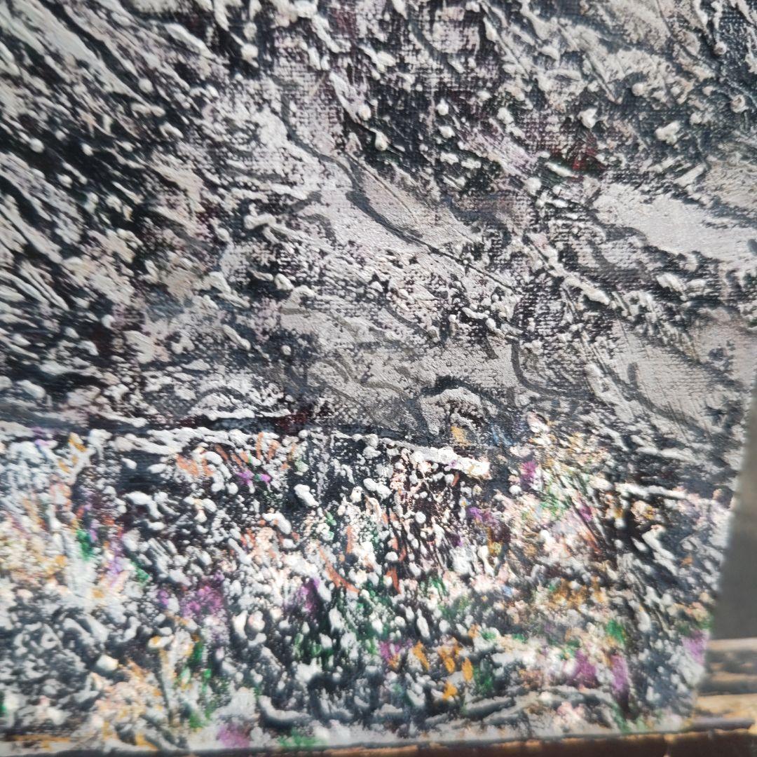 兵庫のデュビュフェ、木村二朗「無題」８号油彩、印籠的マチエル