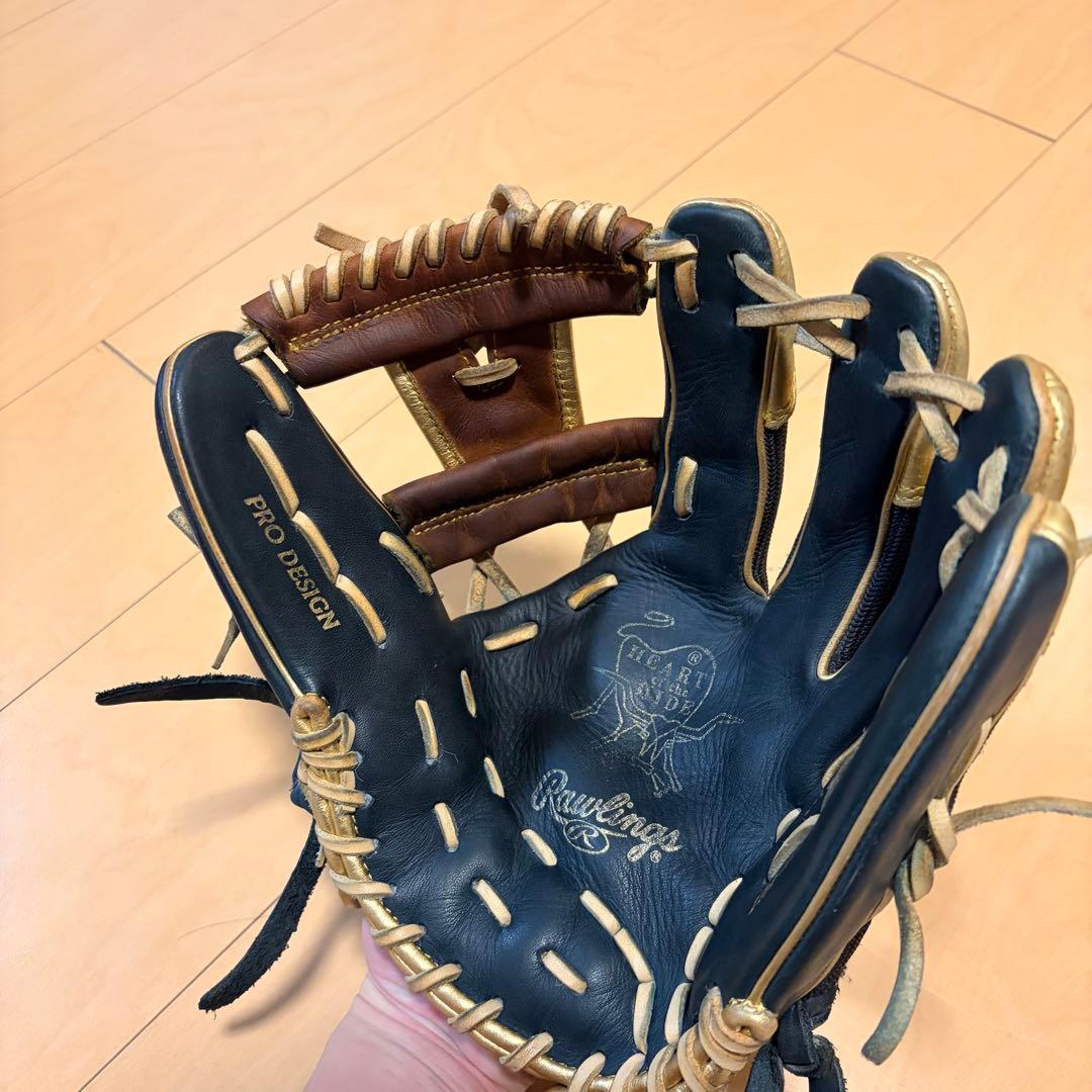 定価22000円　即戦力 良型　ローリングス　軟式 内野用　グローブ　メッシュ