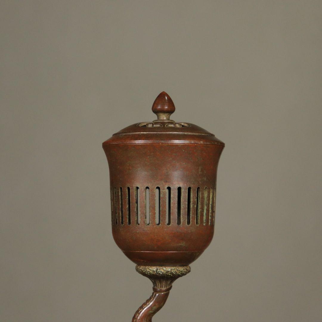 銅器 香炉 福象宮灯 薫香炉 室内檀香炉 盤香炉 蠟燭灯 香道具 工芸品 置物