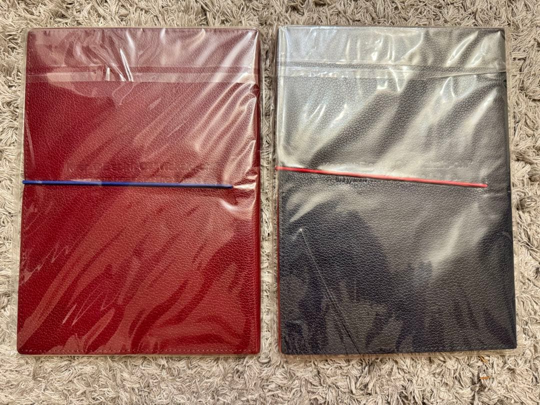 慶応　連合三田会　レザーカバーノート