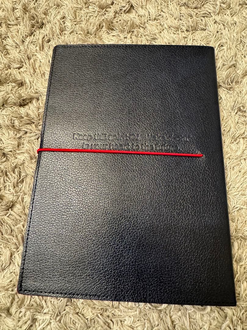 慶応　連合三田会　レザーカバーノート