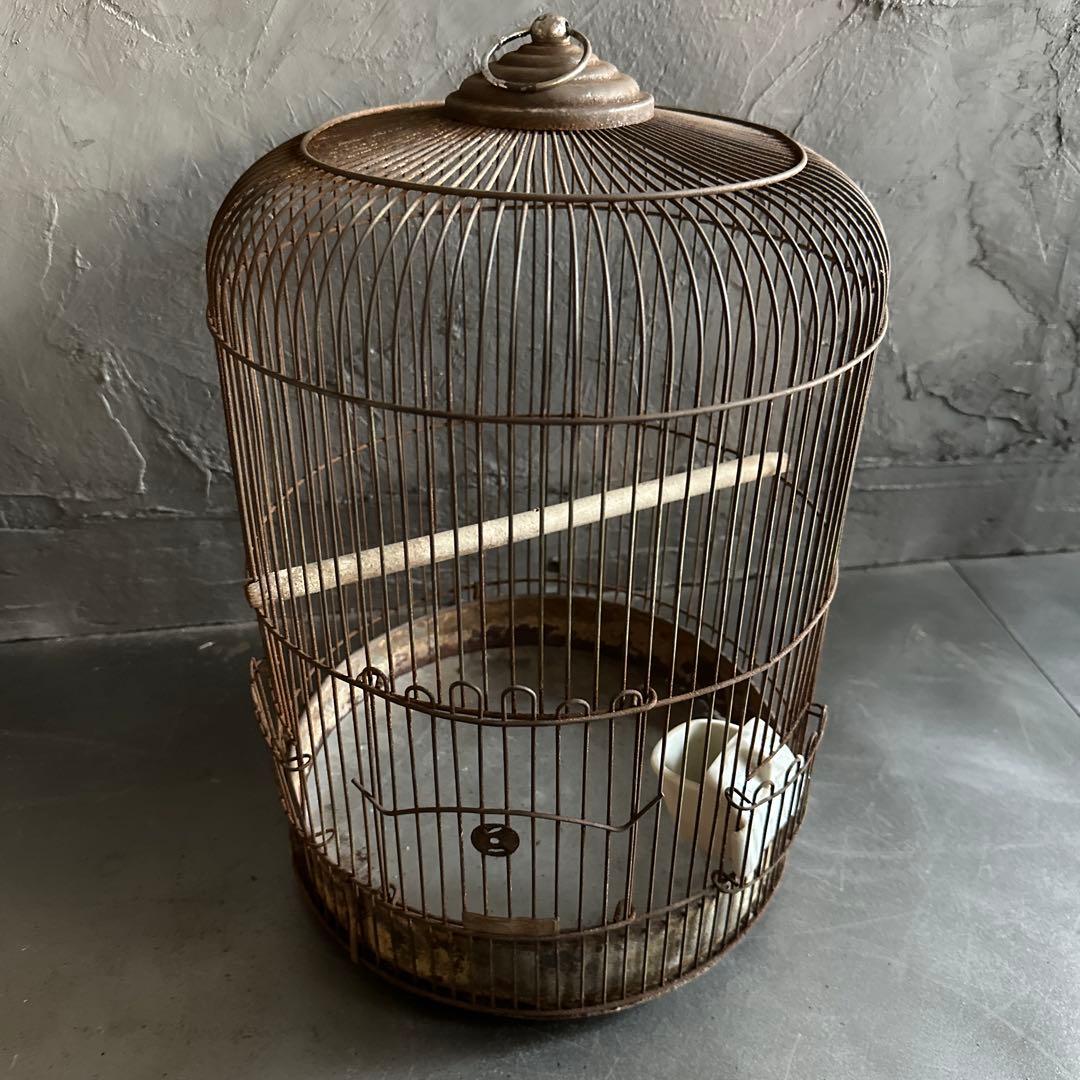 瞬間的お値下げ‼️ヴィンテージ　シャビーな鳥籠　鳥カゴ