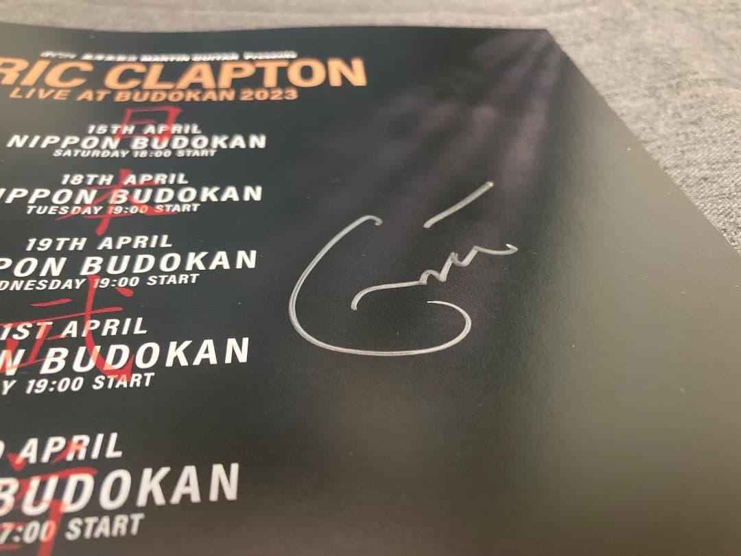 h*e様 【直筆サイン】ERIC CLAPTON 2023年武道館ライブプログラ