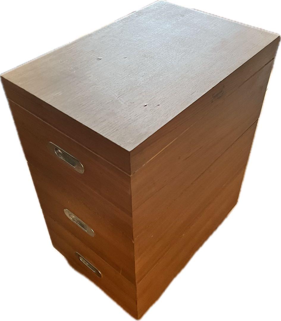 THISISME コレクションボックス　キャスター付き　木製　重厚感