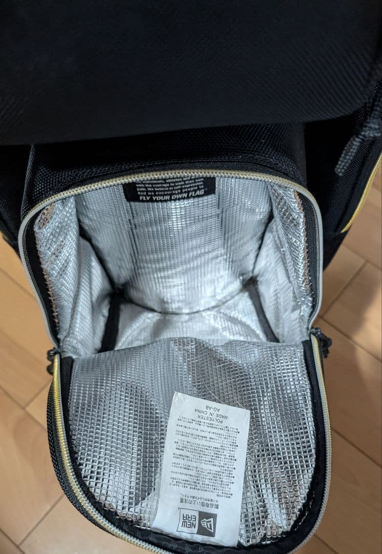 ニューエラ キャディーバッグ ブラック × ゴールド 9型 48㌅