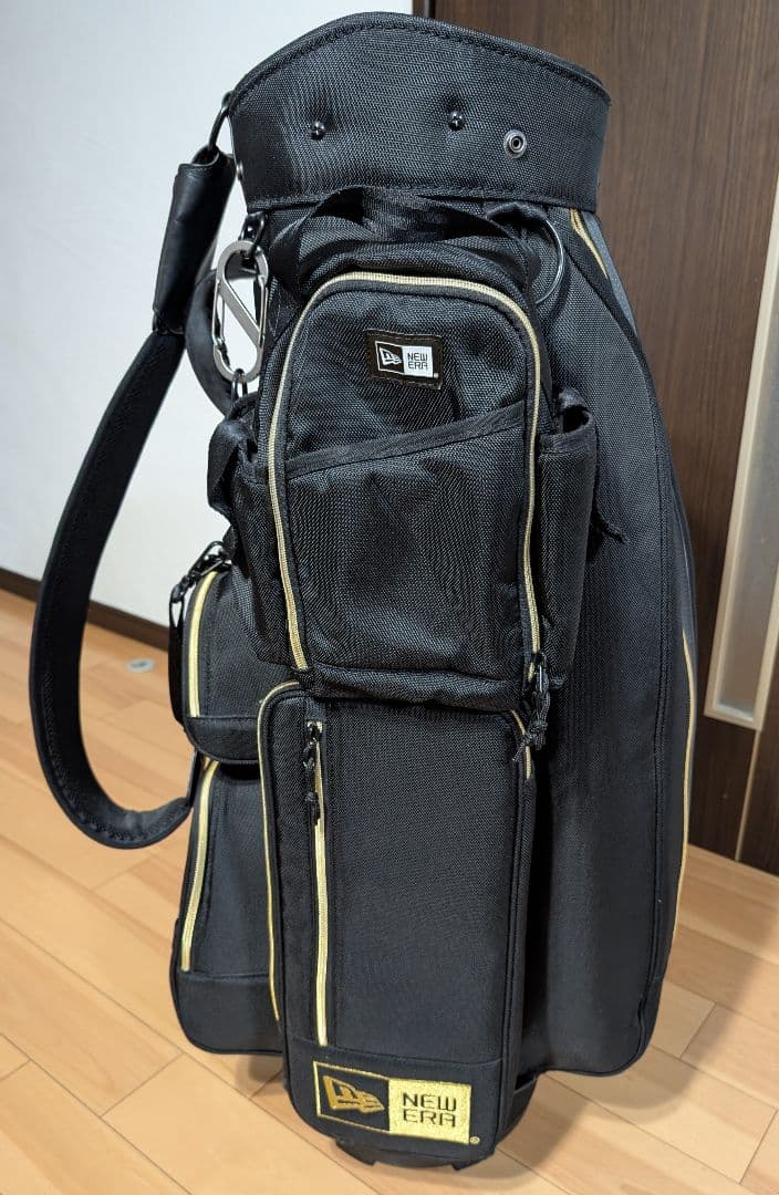 ニューエラ キャディーバッグ ブラック × ゴールド 9型 48㌅