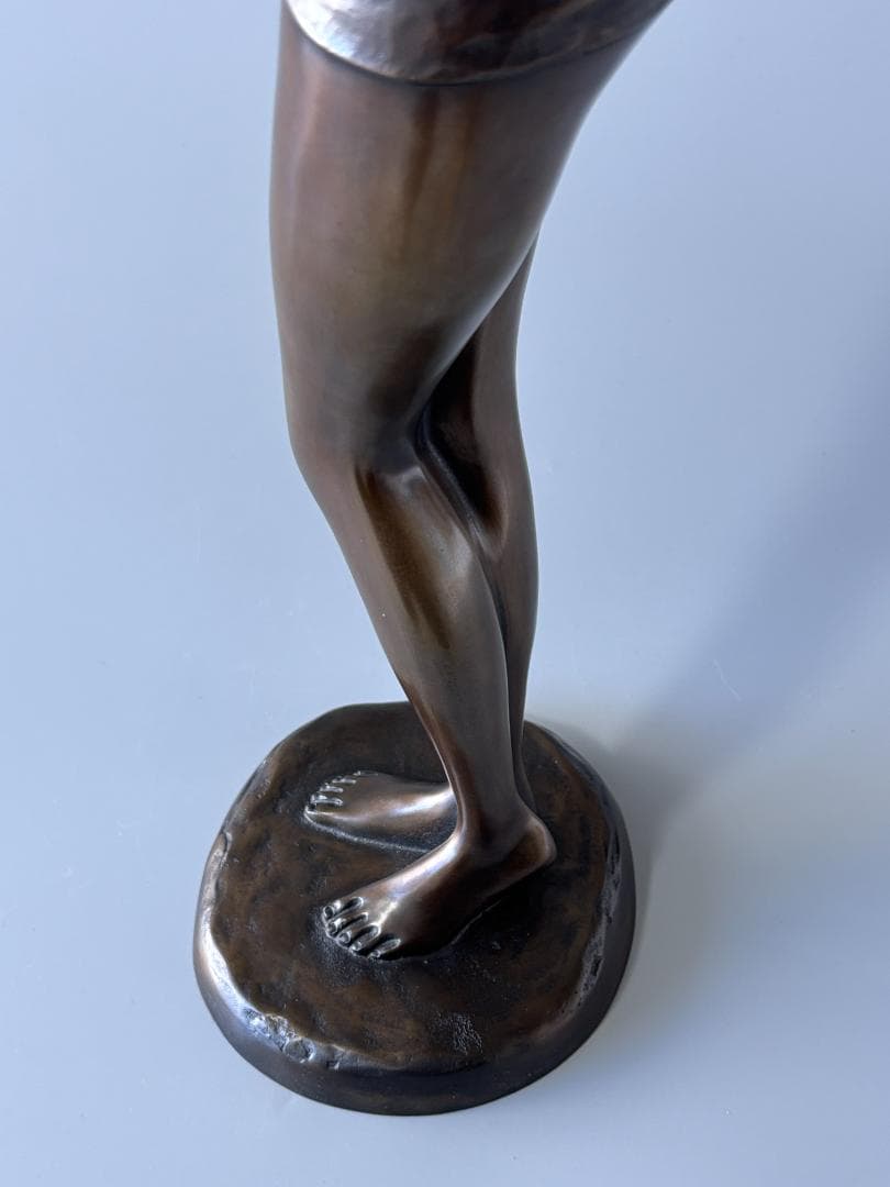 竹中正晴 ブロンズ像 はじらい 女性像 裸婦 高岡銅器 高さ62㎝