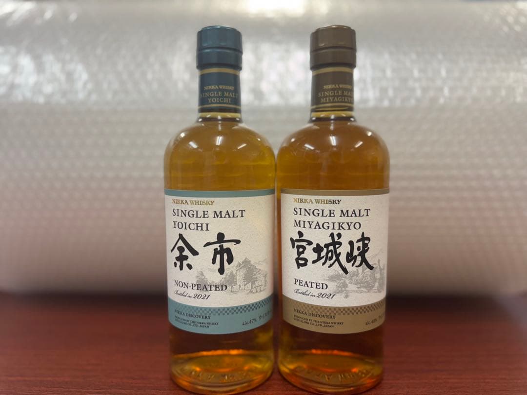 余市ノンピーテッド＆宮城峡ピーテッドセット