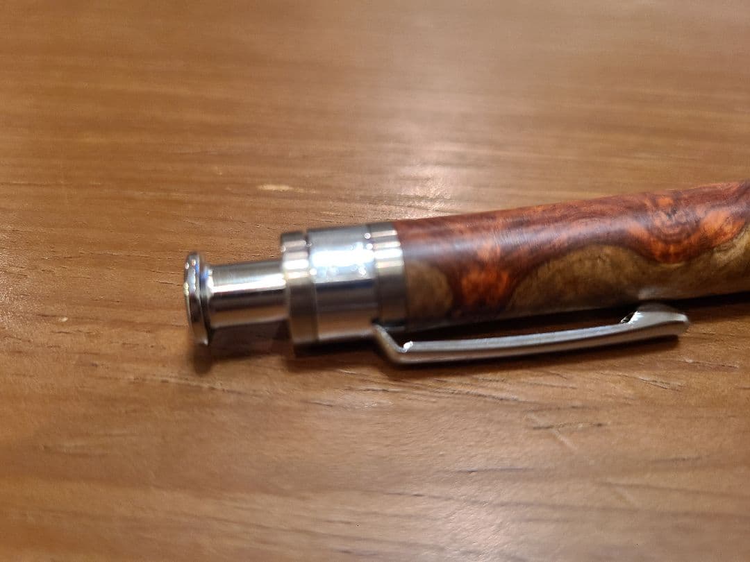 工房楔　花梨紅白　ペンシルコルタ　シャーペン　0.5