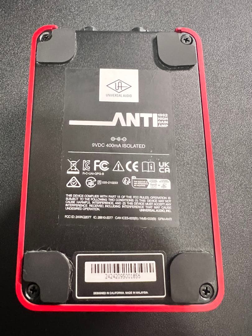 値下げ【アダプター付き】UAFX ANTI 1992 HIGH GAIN AMP