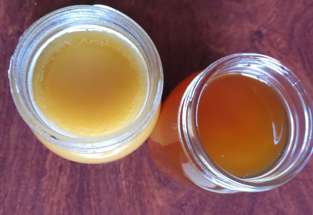 濃厚蜂蜜＆結晶蜂蜜（600g✕2瓶） 食べ比べ