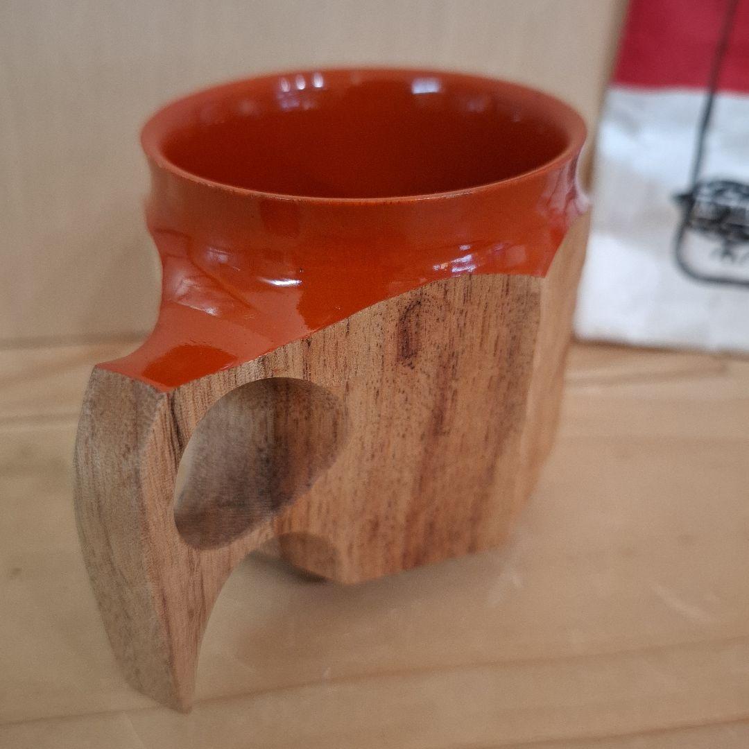 ジンカップ　赤漆 Urushi KIKISA Jincup M 袋付き②