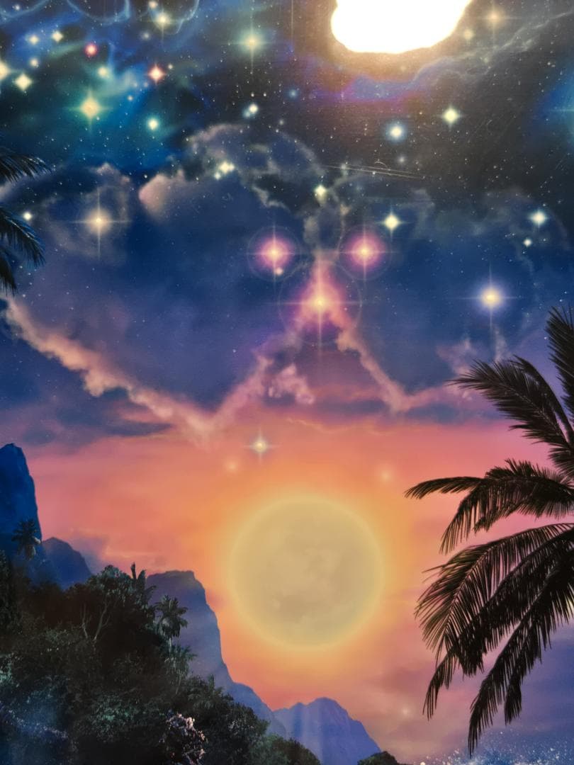 ラッセン　ダイヤ2個　ツーハーツアズワン(S)　直筆サイン　ミッキー　ディズニー