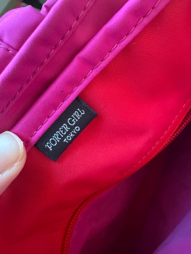 ポーターガールPORTER GIRL ムース MOUSSE トートバッグ ピンク
