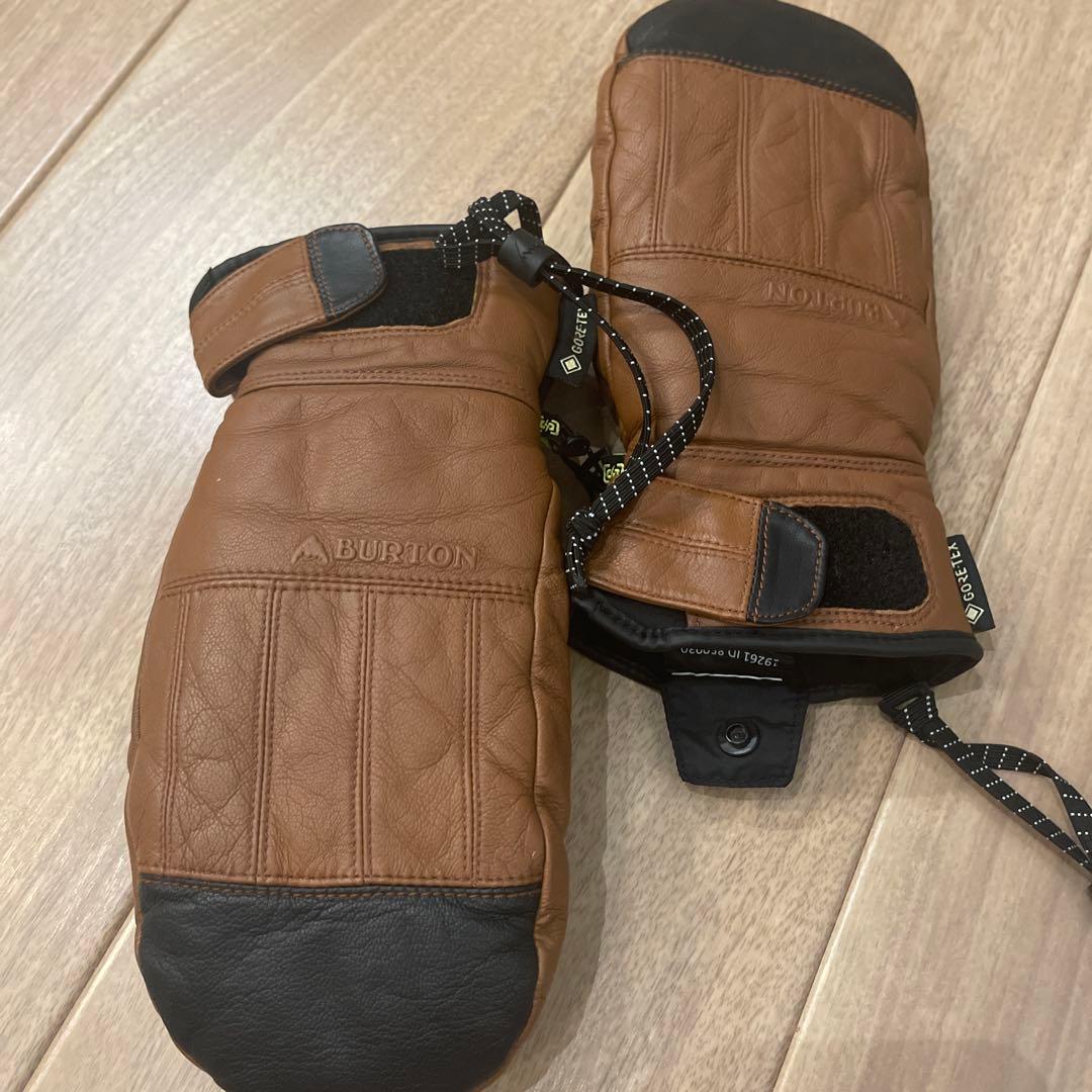 【おまけ付き】BURTONバートンGoretexゴアテックスレザーミトングローブ