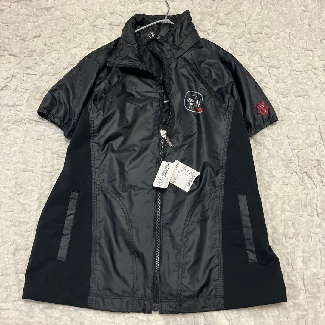 2way 長袖 半袖【マンシングウェア】未使用タグ付き 撥水 ジャケット 黒 M