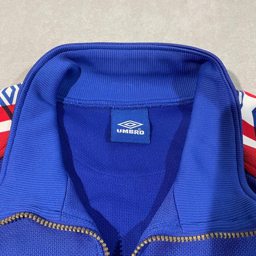 【90s】UMBROトラックセットアップ M 青赤白/アンブロ/ジャージ