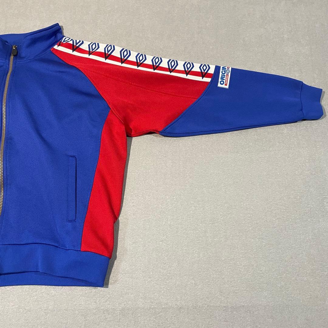 【90s】UMBROトラックセットアップ M 青赤白/アンブロ/ジャージ