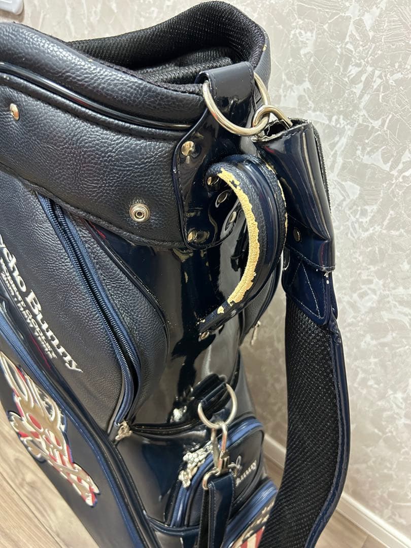 『最終値下げ中』Psycho Bunny ゴルフバッグ ネイビー