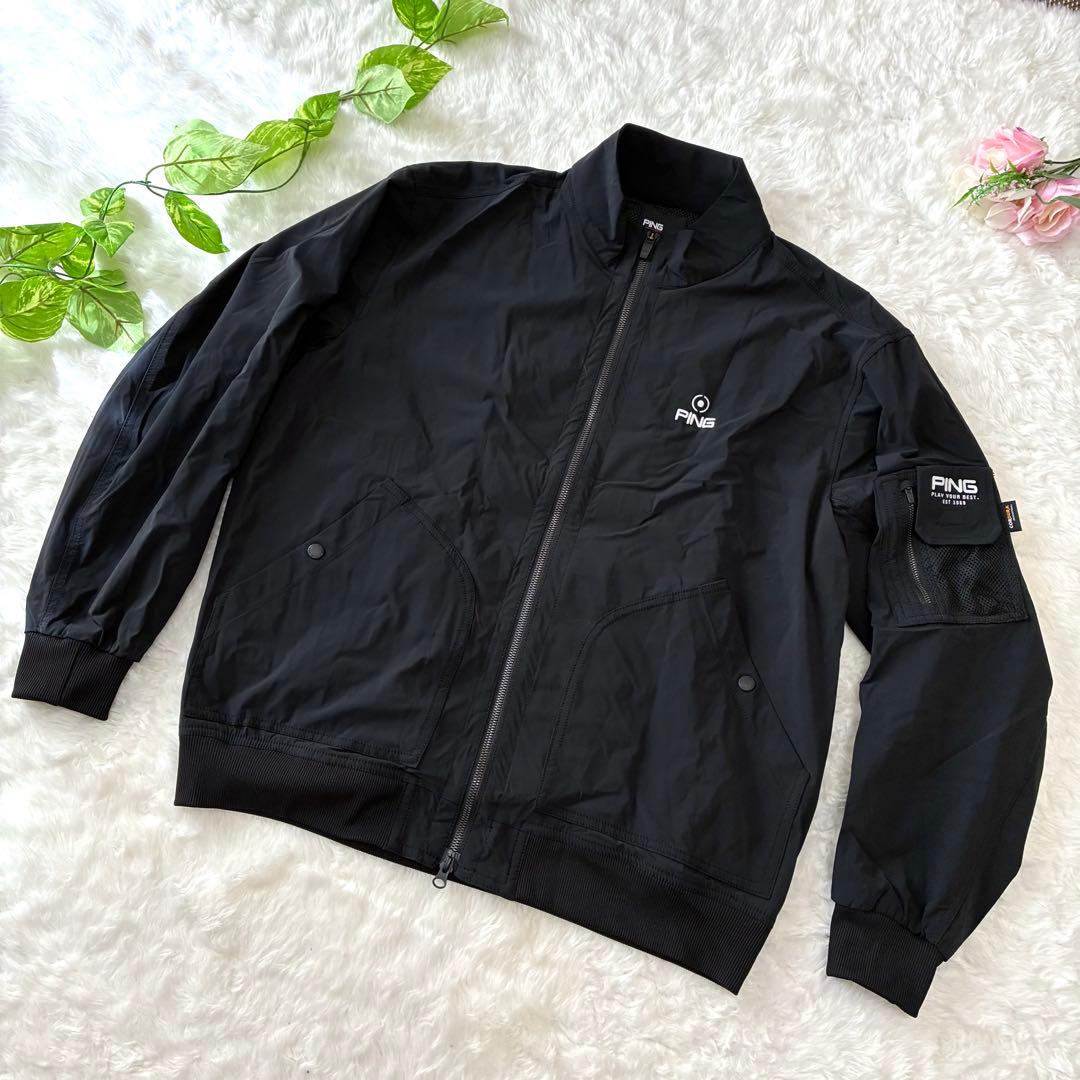 美品・XL✨PING MA-1タイプ　ゴルフブルゾン　ジャケット　内側メッシュ