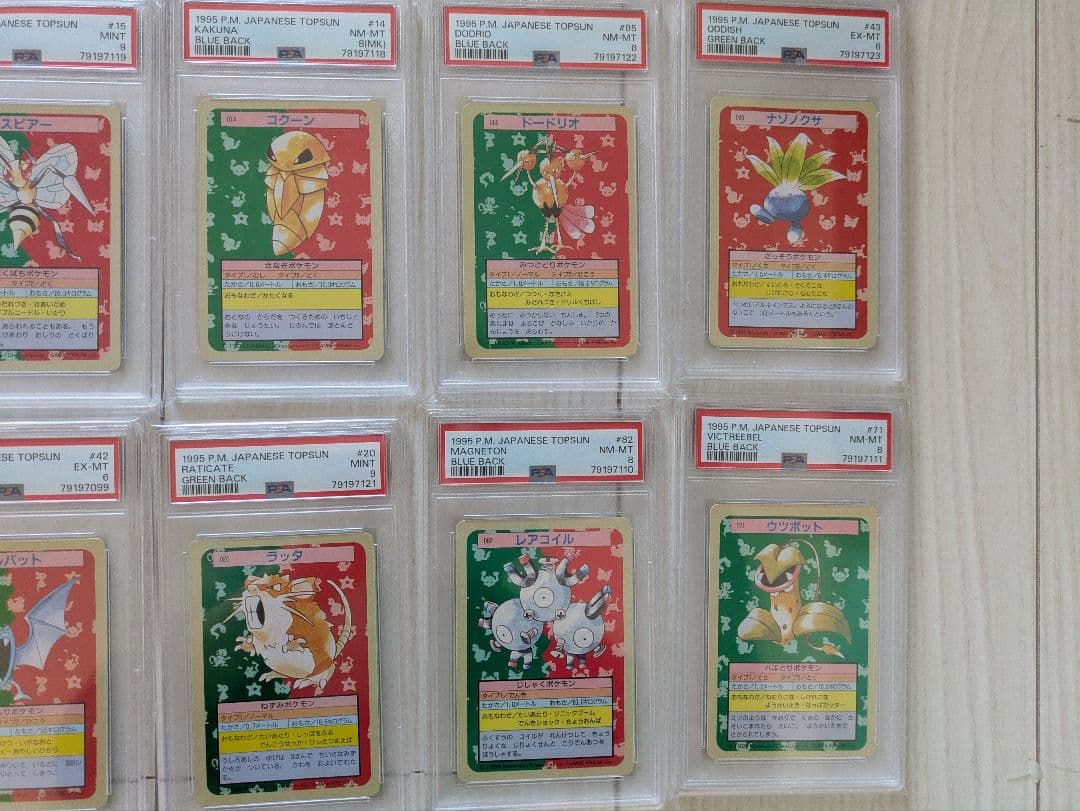 ポケモンカード　トップサン　 PSA5〜9　36枚セット　+　11枚