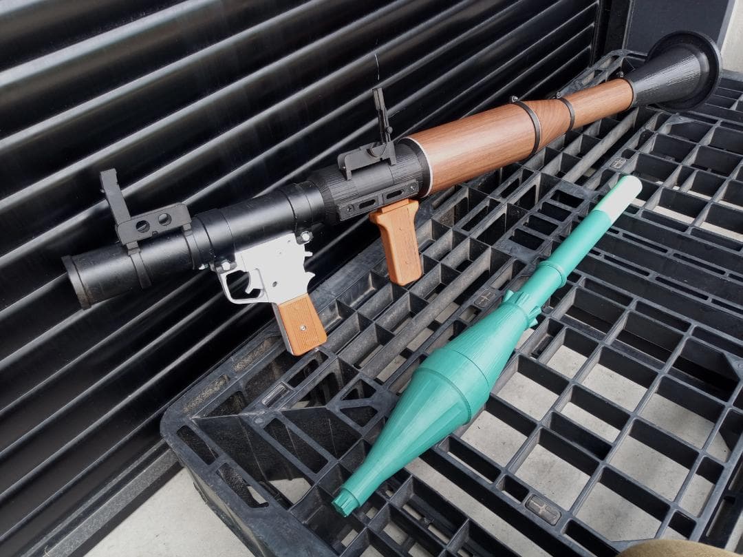 フルスクラッチ RPG-7 ロケットランチャー 3Dプリンター 成形 G