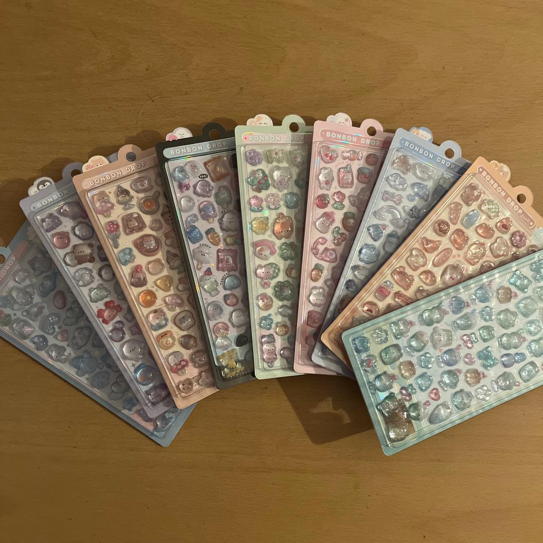 ボンボンドロップシール　オリジナル　9種　まとめ売り