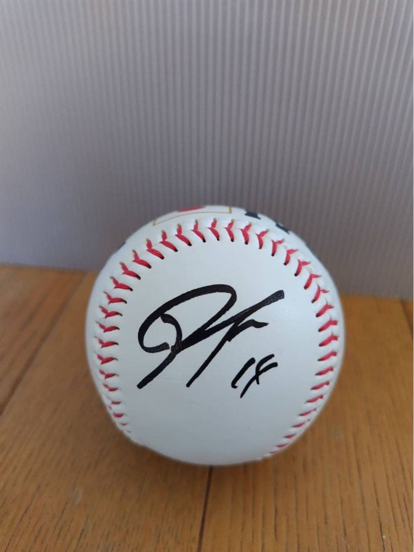 佐々木朗希 2023年侍ジャパン日本代表 ロゴ入り直筆サインボール 写真付き