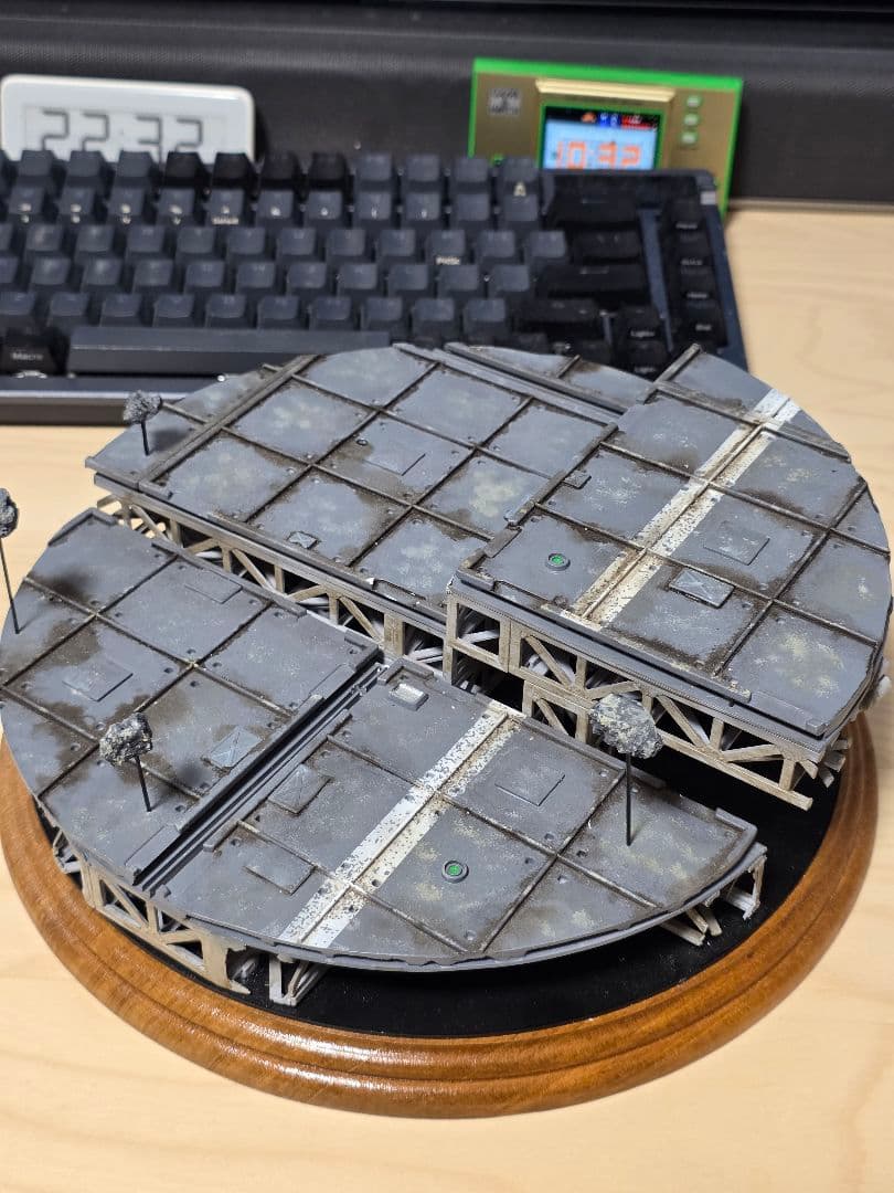 宇宙基地風ディスプレイベース 撮影用格納庫