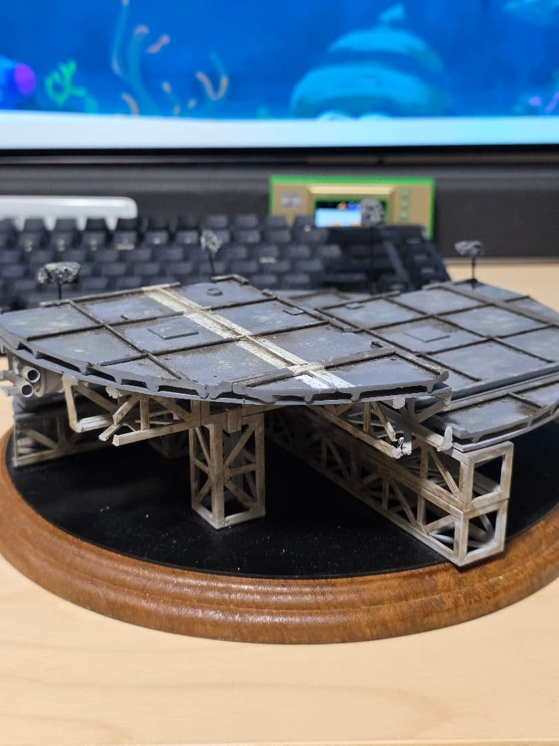 宇宙基地風ディスプレイベース 撮影用格納庫