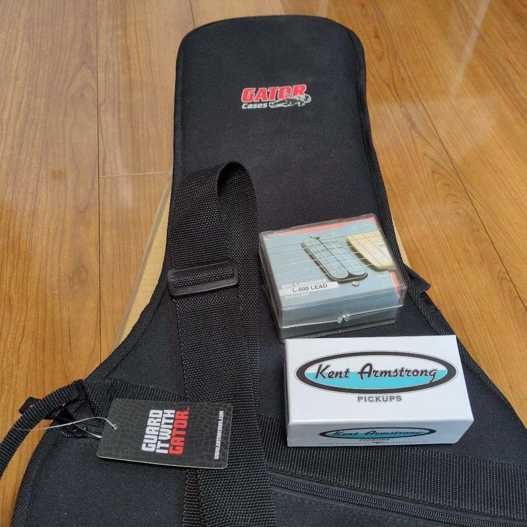 EART エレキギター ヘッドレス　青