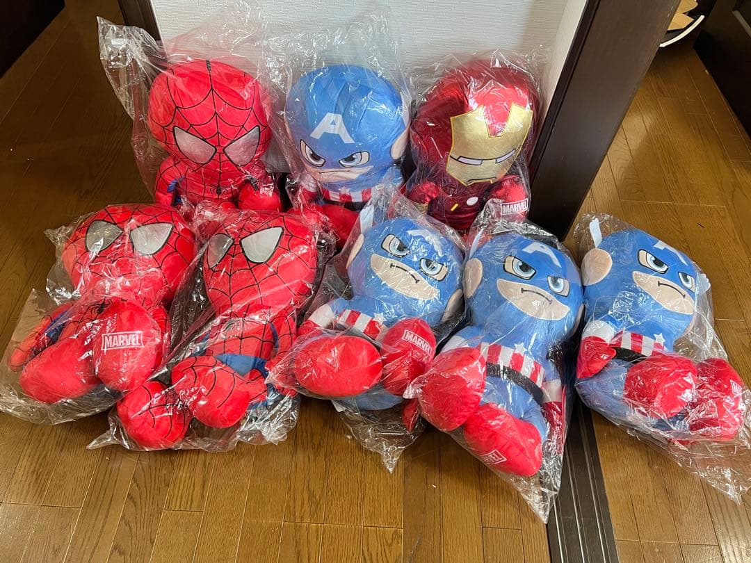 【8個】MARVEL スパイダーマン アイアンマン キャプテン・アメリカ 60㎝
