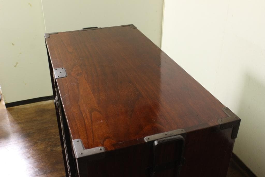 総桐！前棒付きの時代箪笥！古布/サイドボード/古民藝/和家具/古道具