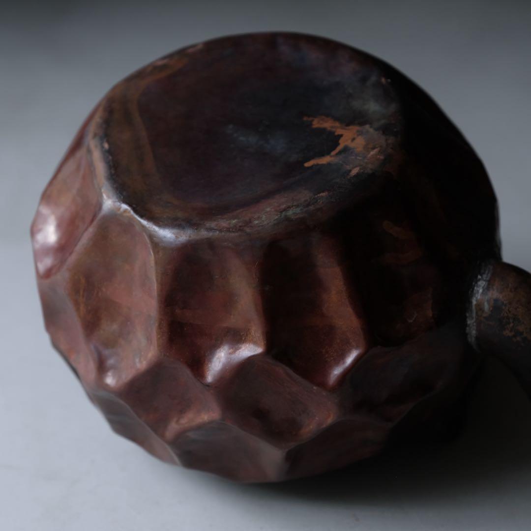 槌目打出薬缶　やかん 湯沸 急須 水注 茶道具 古道具 骨董 古民具