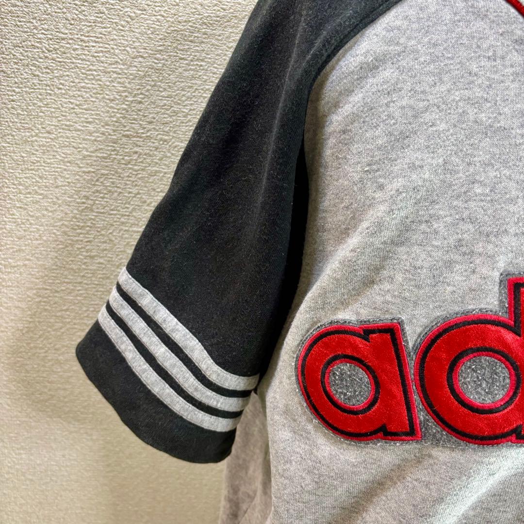 激レア80s 90s アディダス adidas デサント製 ベースボールシャツ