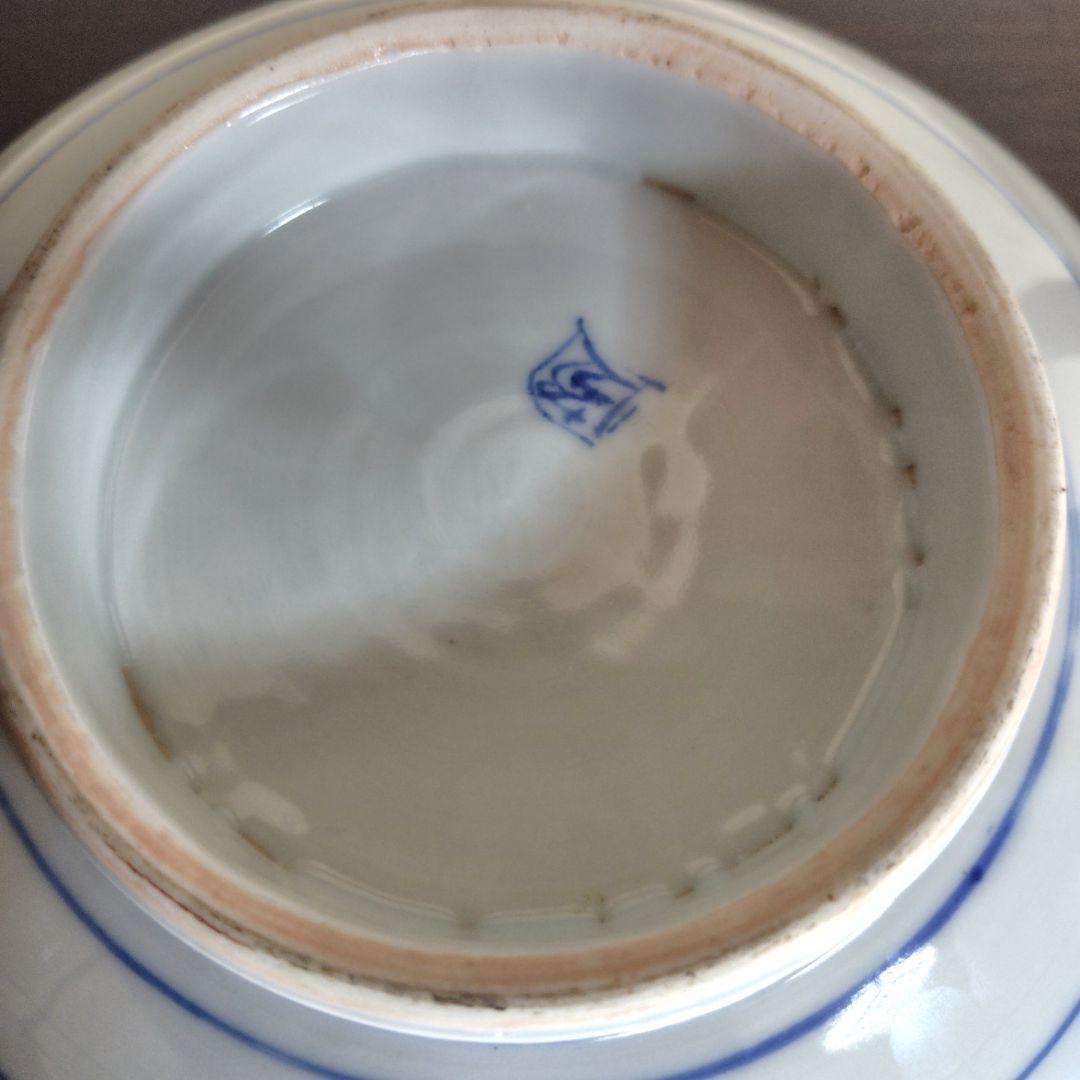 古伊万里 染付 手描き 山水 鉢　大中小3つ アンティーク レトロ 冬 春