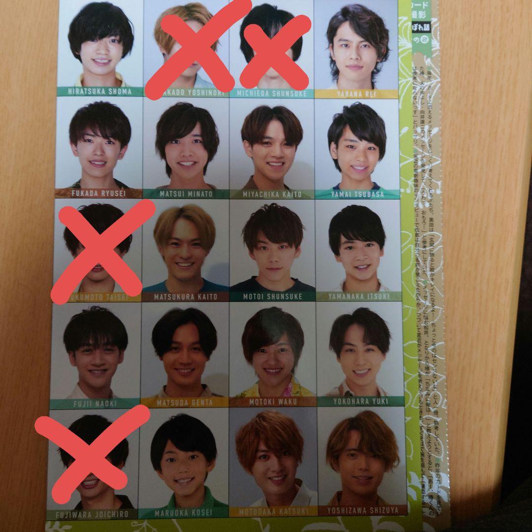 Myojo 2020年 ジャニーズJrデータカード