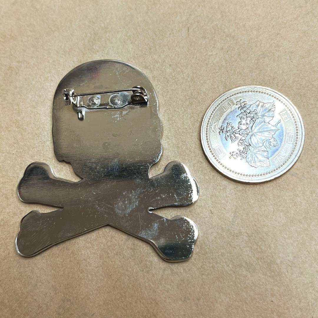 マスターマインド　ジャパン　ドクロ　骸骨　ヴィンテージ　メタルバッジ