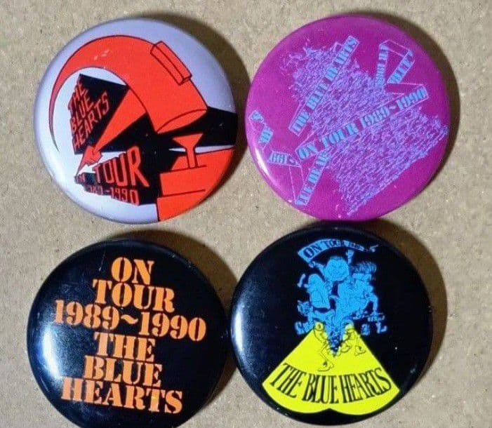 ブルーハーツ ステッカー＆缶バッジセット
